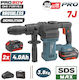 Bormann Pro BBP5311X44CA Κατεδαφιστικό Μπαταρίας Brushless 20V 2x4Ah με Υποδοχή SDS Max 084914