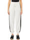 Women's Fabric Trousers White / Black