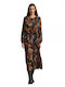 Midi Damenkleid Brick