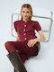 Ciorapi dama 80 Den Burgundy Print