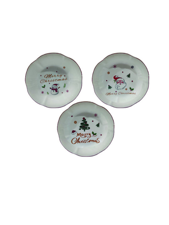 AGC Set Ornamente de Crăciun Boluri pentru salată De porțelan D22.6cm. 2buc