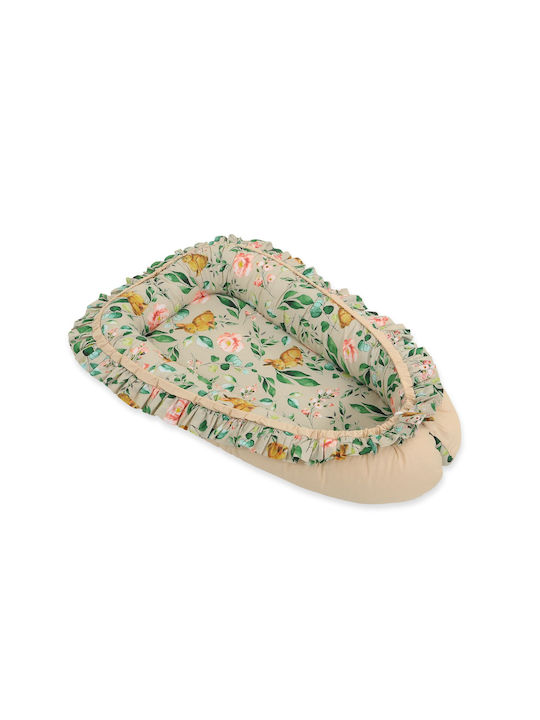 Bobono Baby Nest Rabbit With Flowers