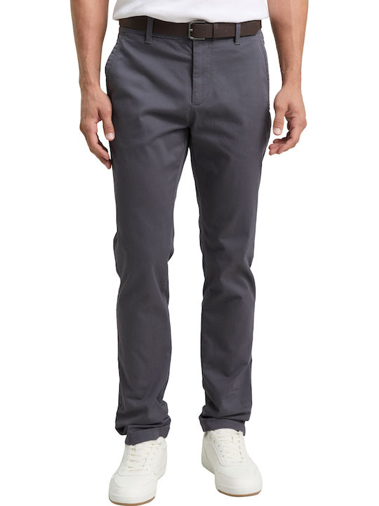 'travis' Hose Chino in Schlanker Passform Classic Dark Grey