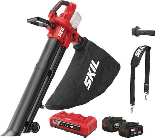 Skil 0350 CA Blower / Vacuum Handheld 20V with 1 Battery 4Ah & Maximum Air Speed 248.4km/h