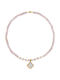 Necklace 18k Gold Pendant Shell Pearl Salmon Pearls F125785