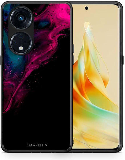 Aquarell Rosa Schwarze Oppo A98 Handyhülle