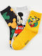 Superheroes Kids' Socks Black 3 Pairs