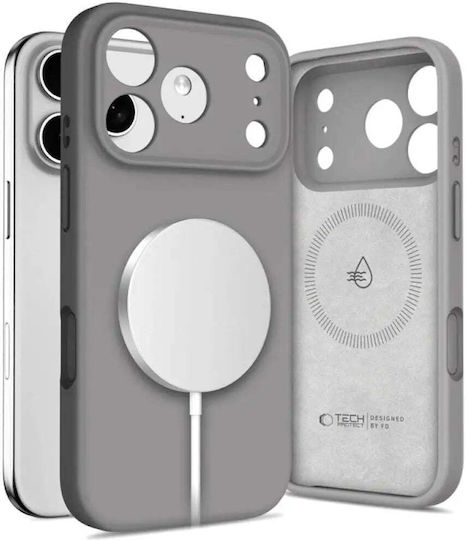 Tech-Protect Back Cover Silicon Gri (iPhone 17 Pro Max)