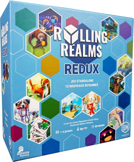 Επιτραπέζιο Παιχνίδι Rolling Realms Redux για 1-6 Παίκτες 14+ Ετών Stonemaier Games