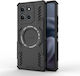 Techsuit Umschlag Rückseite Kunststoff Schwarz (Moto G86)