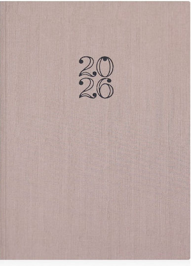 Diary Ekdosis 2026 Weekly 17x24 Kasmir Beige 020