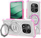 Techsuit Shield Pro Umschlag Rückseite Rosa (Redmi Note 14 Pro+)
