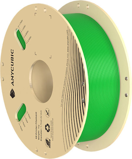 Anycubic Filament PLA Pentru Imprimantă 3D 1.75mm Verde 1kg 1buc (Bobină)