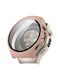 Πλαστική Θήκη με Τζαμάκι σε Ροζ χρώμα για Huawei Watch 5 - 42mm