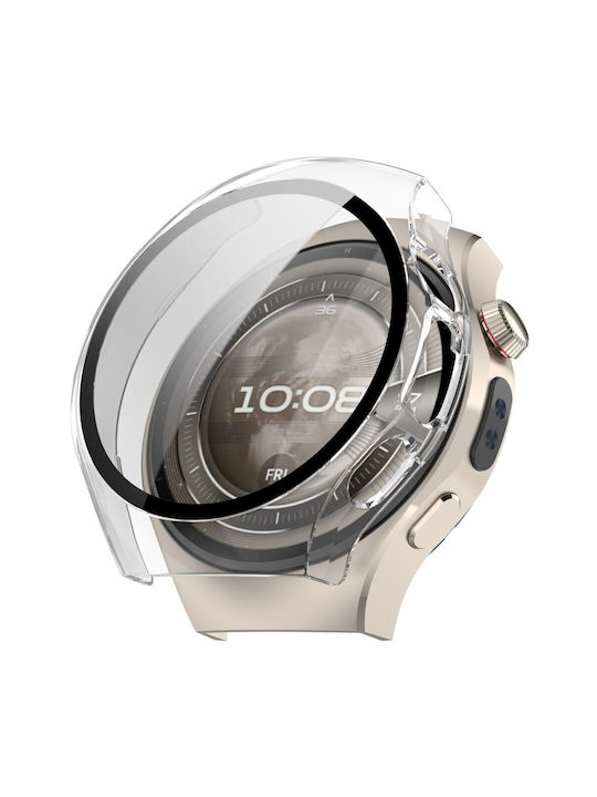 Carcasă de Plastic cu Sticlă în culoarea Transparent pentru Huawei Watch 5 - 42mm