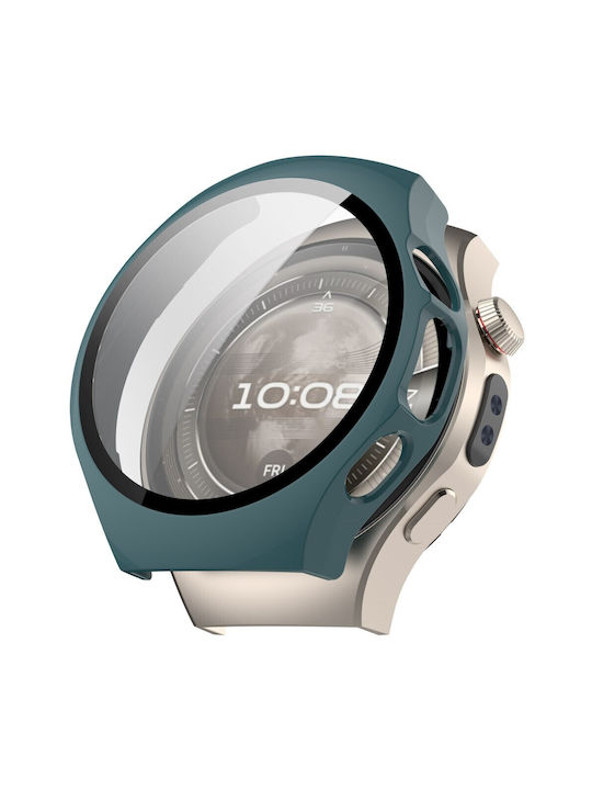 Plastic Case with Glass in Green color for Huawei Watch 5 - 42mm