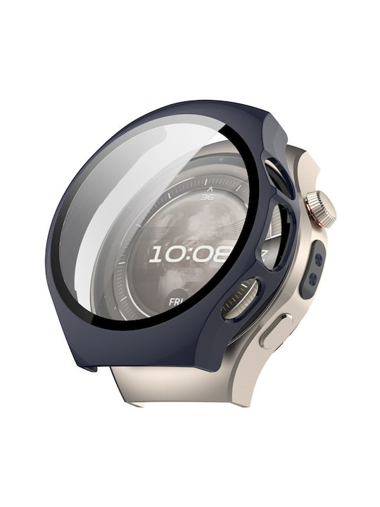 Carcasă de Plastic cu Sticlă în culoarea Albastru pentru Huawei Watch 5 - 42mm