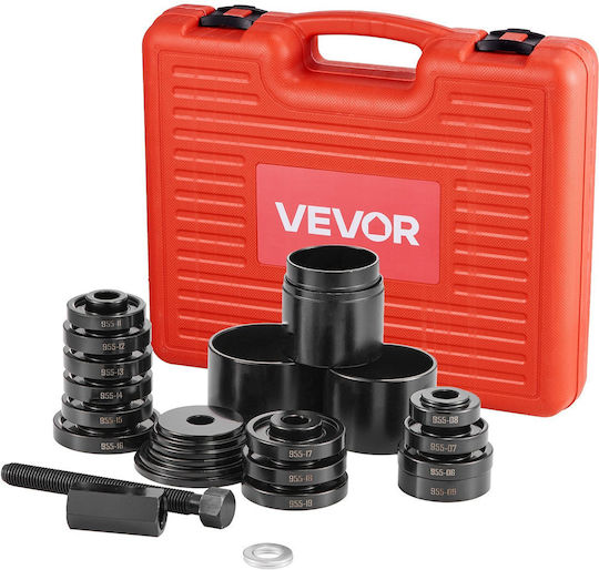 Vevor Bearing Press Set 23 Pieces Bearing Removal Tools FWD Bearing Removal Installation Front Wheel Drive Bearing Tool Slide Screw Rings Sleeve Plates Storage Case