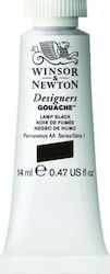 Winsor & Newton Tempera Lamp Black 14ml Winsor & Newton Tempera Lamp Black 14ml