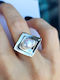 Verlobungsring Frische Wasser Perle Silber 925 M121430r