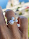 Ring 925 Silver Pearls Diamonds M117751