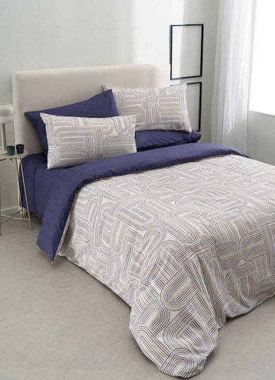 Vesta Home Sheet Sets Queen 240x270cm. Lorena Petrol-grey 4pcs