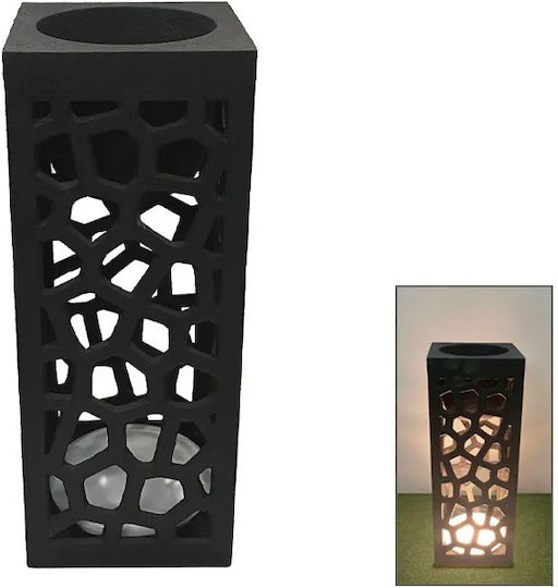 Marhome Planter Fiberglass Black 30x30x80cm.