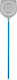 Cerutti Aluminum Pizza Shovel Perforated 33x33cm