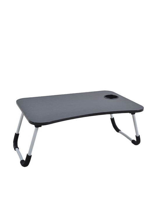 Felhome Lemnos Dreptunghiular Tavă de Pat în Culoare Negru 60x40x26cm FELEK7129221 1buc