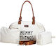 FreeOn Maternity Shoulder Bag Handbag Beige 42x30x23cm