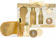 IDC Institute Scented Bath Vanilla & Sandalwood Skin Care Set for Body Cleaning 4pcs