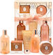 IDC Institute Scented Bath Orange & Cinnamon Skin Care Set for Body Cleaning 5pcs