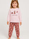 Pretty Baby Pijama pentru copii De iarnă Pink