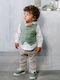Stova Bambini Boys Baptism Suit with Vest 8pcs Turquoise