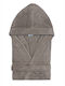 Kentia Riley Halat de baie cu Glugă Taupe 400gr/m²