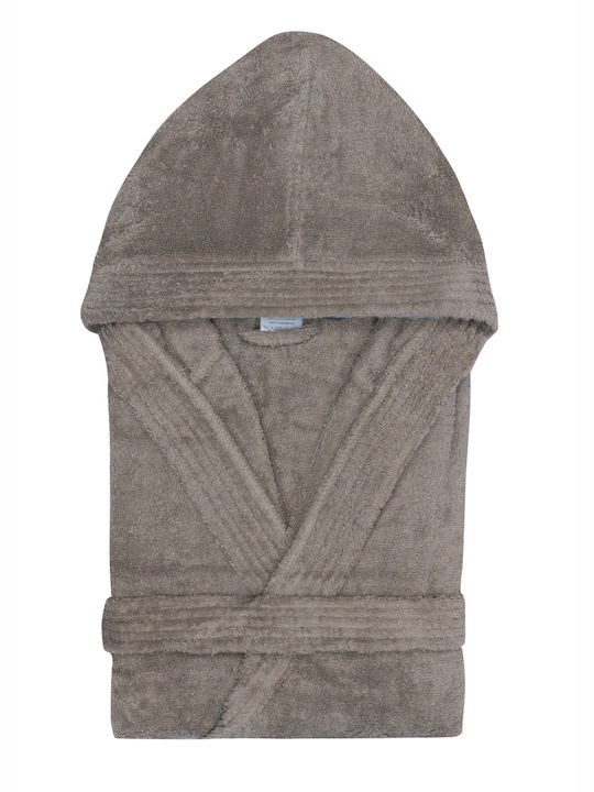 Kentia Riley Μπουρνούζι με Κουκούλα Taupe 400gr/m²