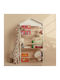 Bibliotecă Perete Lemn Alb 65x115cm