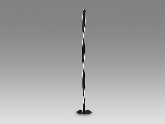 Twist LED Floor Lamp H150xW22cm. with Warm White Light Black