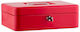 Sax 10" 812 Red Metal Cash Box