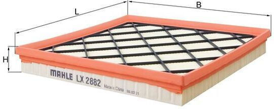 Mahle Air Filter Lx 2882