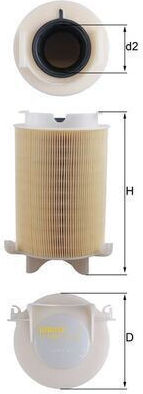Filtru de Aer Mahle LX 1566