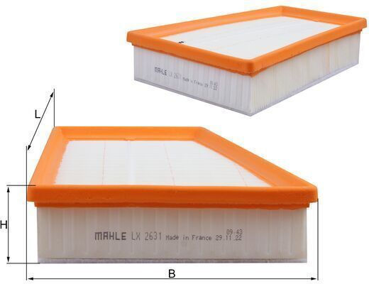 Mahle Филтър за Въздух ЛХ 2631