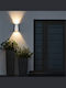 kelvo Flux Επιτοίχιο Εξωτερικό Σποτ LED IP65 6W με Θερμό Λευκό Φως 5x8.5x17εκ.