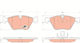 Trw Brake Pad Set Disc Brake Gdb1559