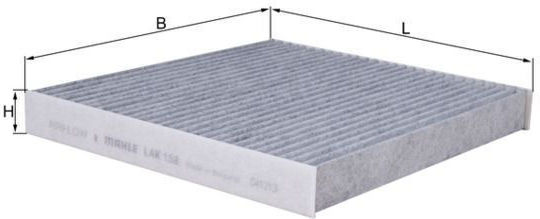 Filtru De Aer Pentru Habitaclu Mahle Lak 158