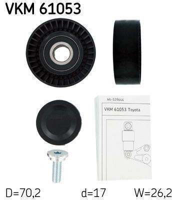 Guide Drive Roller Transmission Belt Skf Vkm 61053