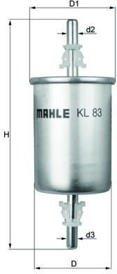 Mahle Benzinfilter Kl 83