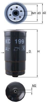 Mahle Benzinfilter Kc 199