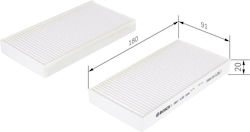 Bosch Cabin Air Filter 1 987 435 008 Bosch Cabin Air Filter 1 987 435 008