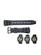 Casio Gummi-Armband Schwarz